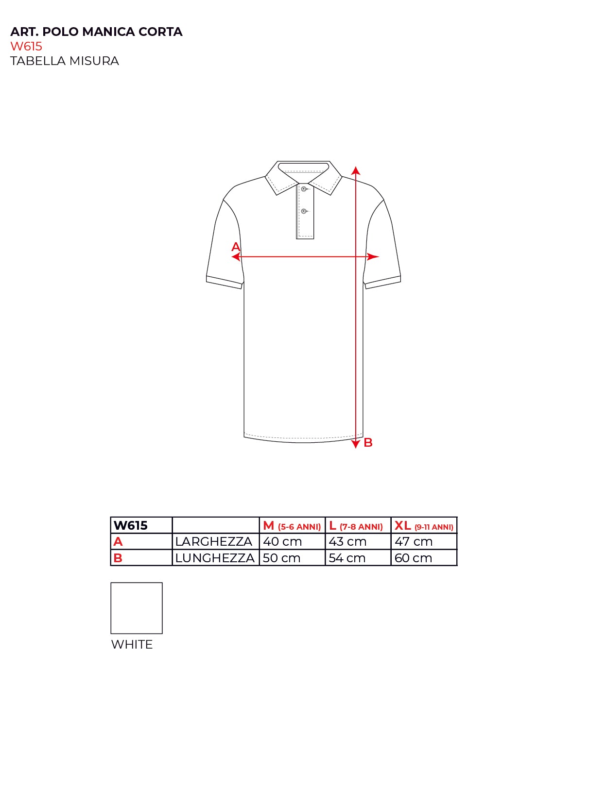 Polo a manica corta in cotone